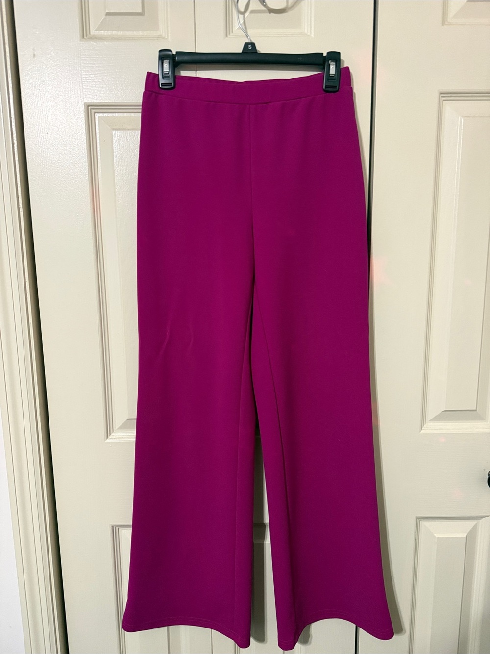 SHEIN Magenta Wide-Leg Women's Pants